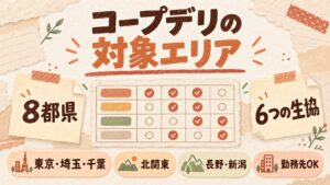 コープデリの対象エリア｜8都県と地域の生協一覧
