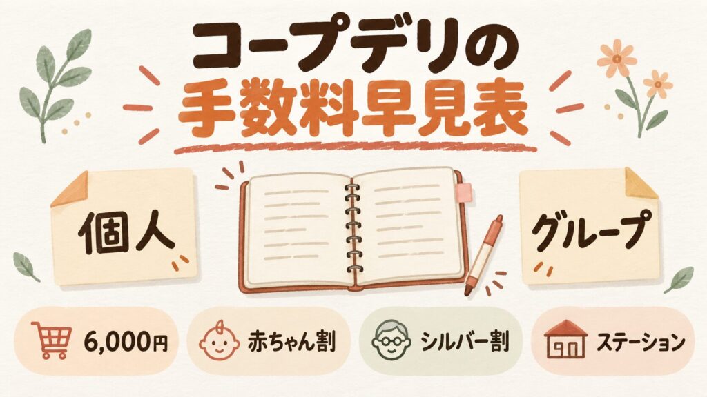 コープデリの手数料｜東京・埼玉・千葉の無料ライン