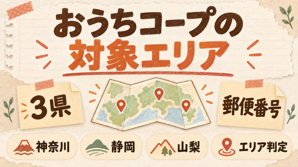 おうちコープの対象エリア｜使える県と確認方法